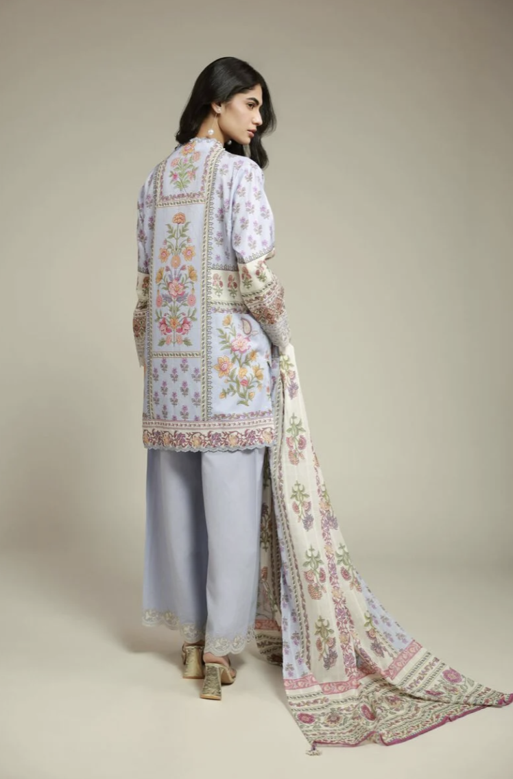 Lawn Tailored 3-Piece | Embroidered | Textured Lawn | KHAADI