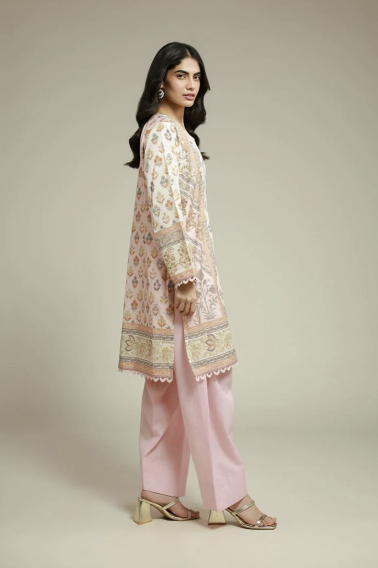 Tailored 2 Piece | Top and Bottom | Embroidered | Textured Lawn | KHAADI