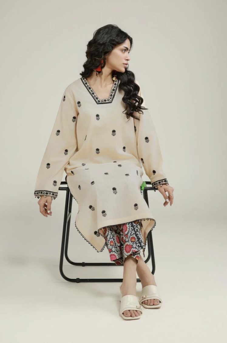 2-Piece Tailored Set | Embroidered | Dobby | KHAADI