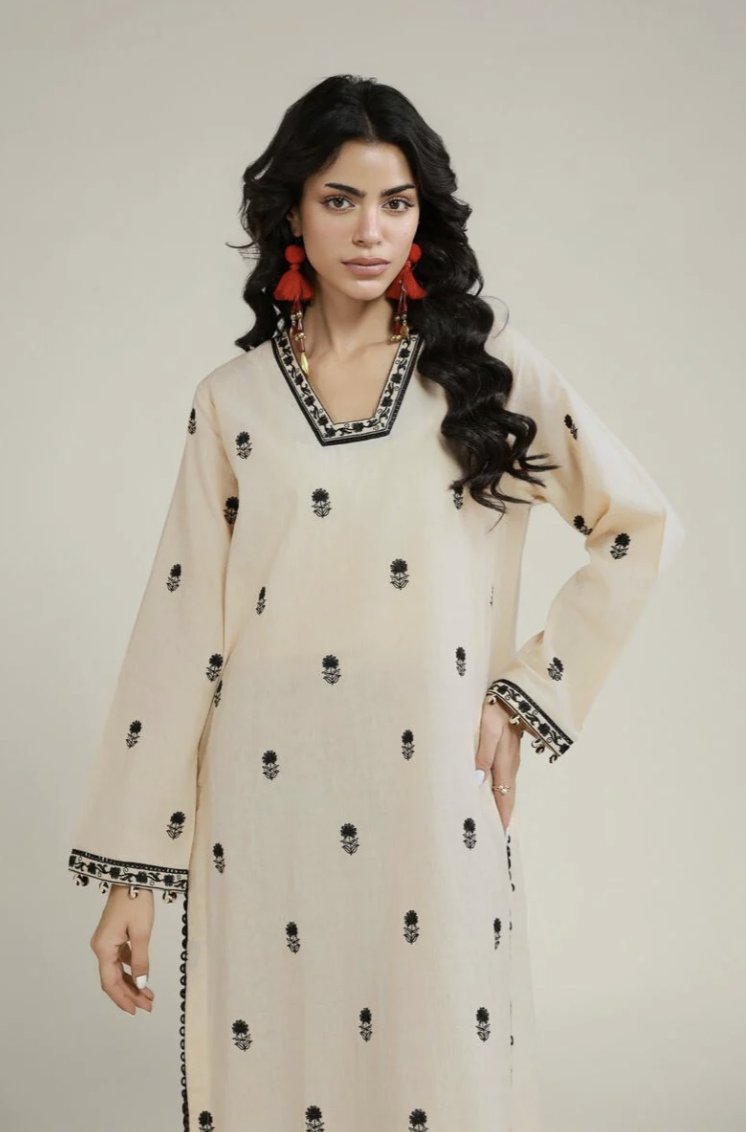 2-Piece Tailored Set | Embroidered | Dobby | KHAADI