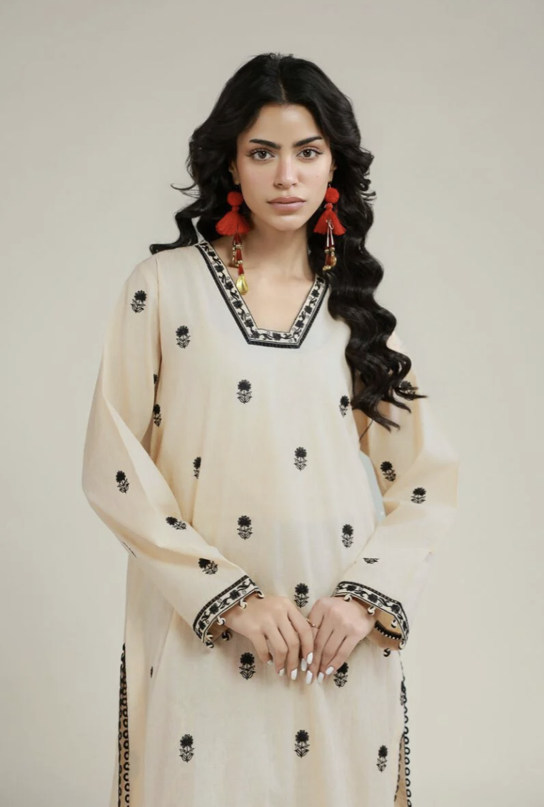 2-Piece Tailored Set | Embroidered | Dobby | KHAADI