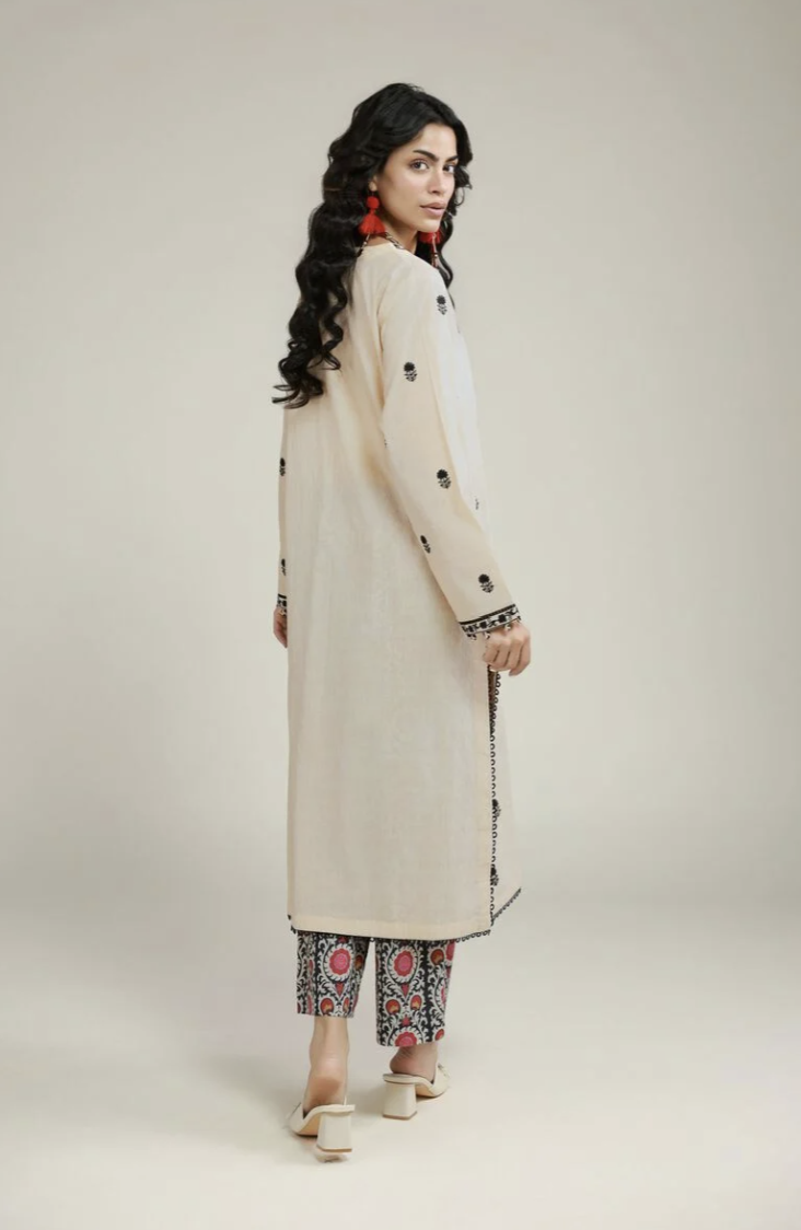 2-Piece Tailored Set | Embroidered | Dobby | KHAADI