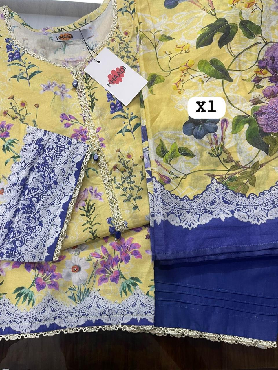 Original 3-Piece Set | Printed | Lawn Dupatta | KHAADI