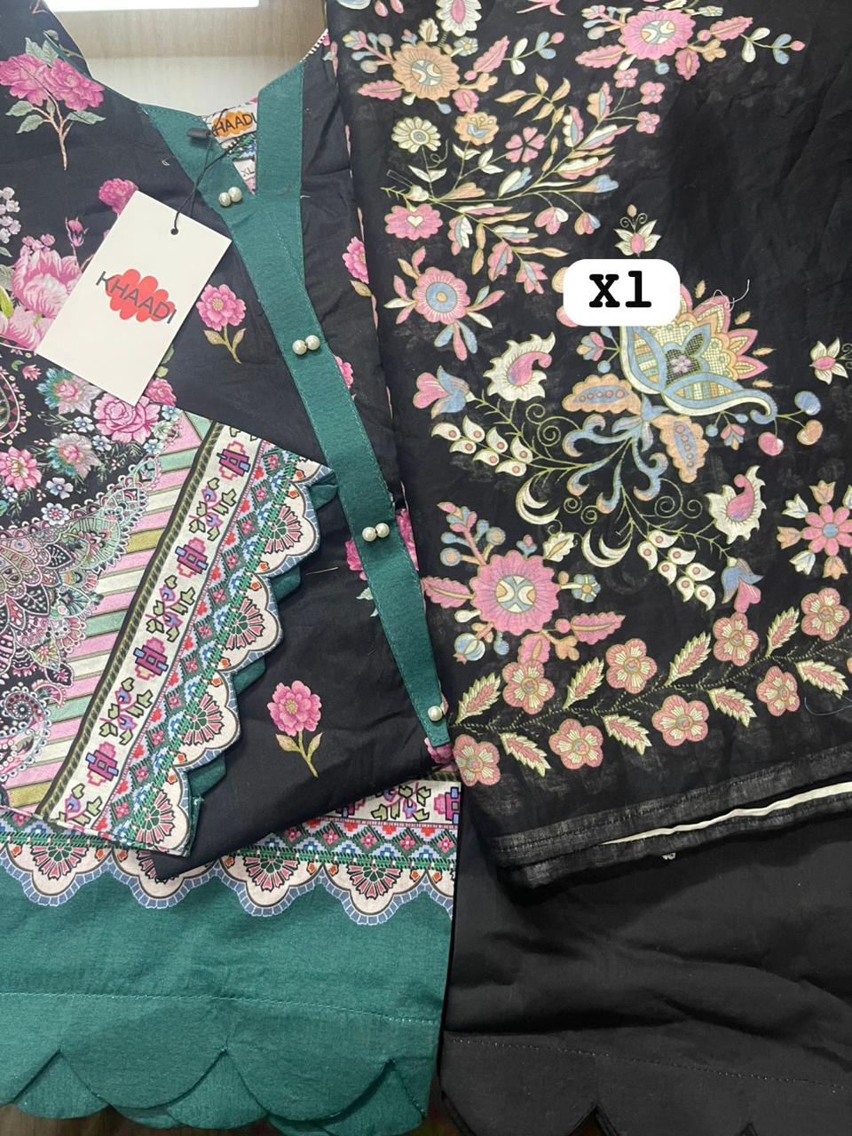 Original 3-Piece Set | Printed | Lawn Dupatta | KHAADI
