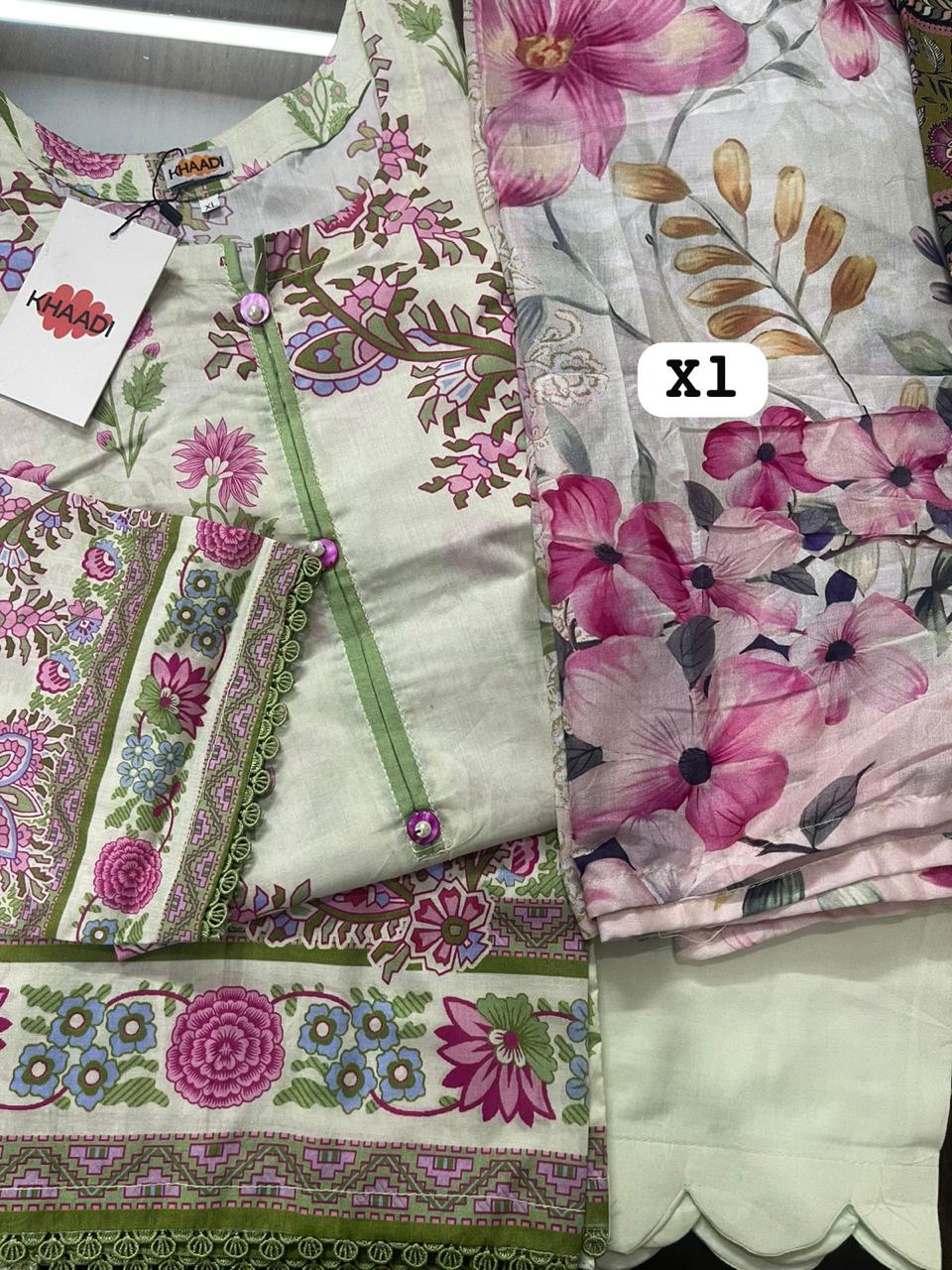 Original 3-Piece Set | Printed | Lawn Dupatta | KHAADI
