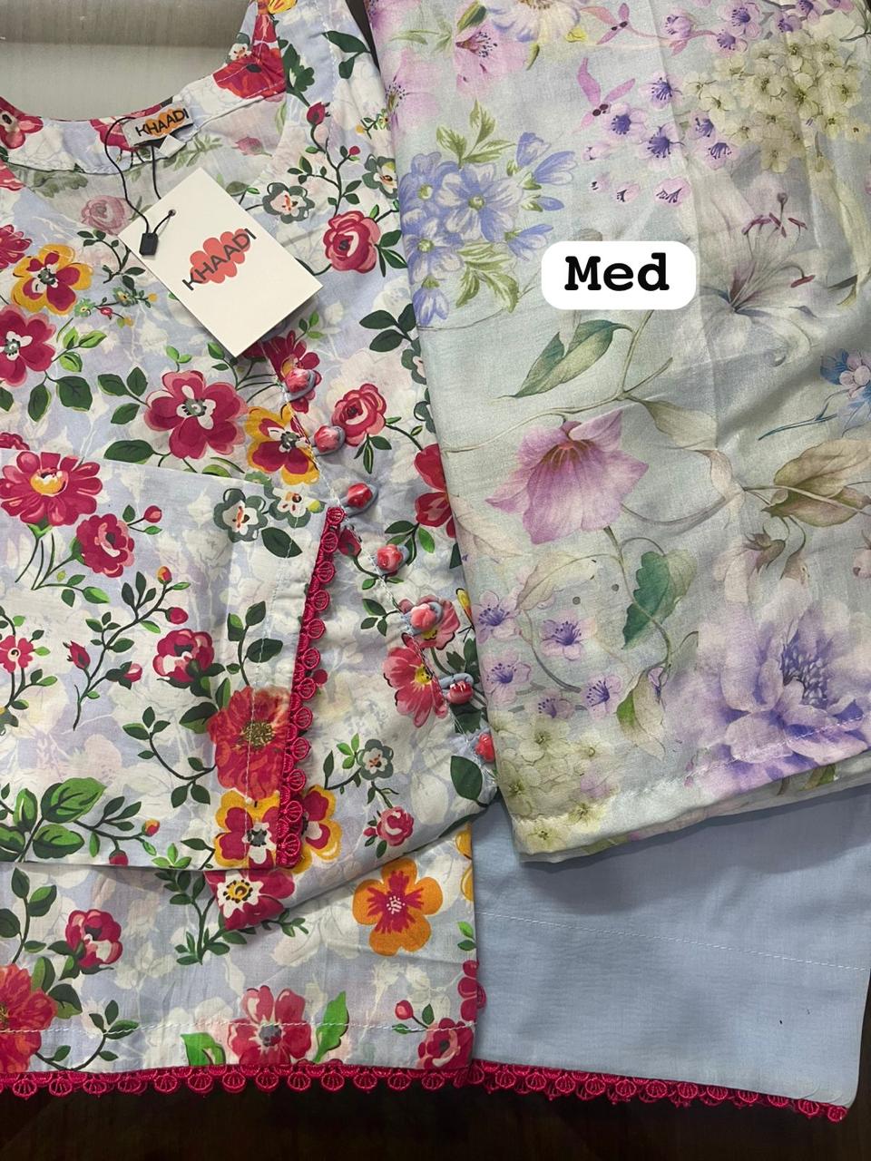 Original 3-Piece Set | Printed | Lawn Dupatta | KHAADI