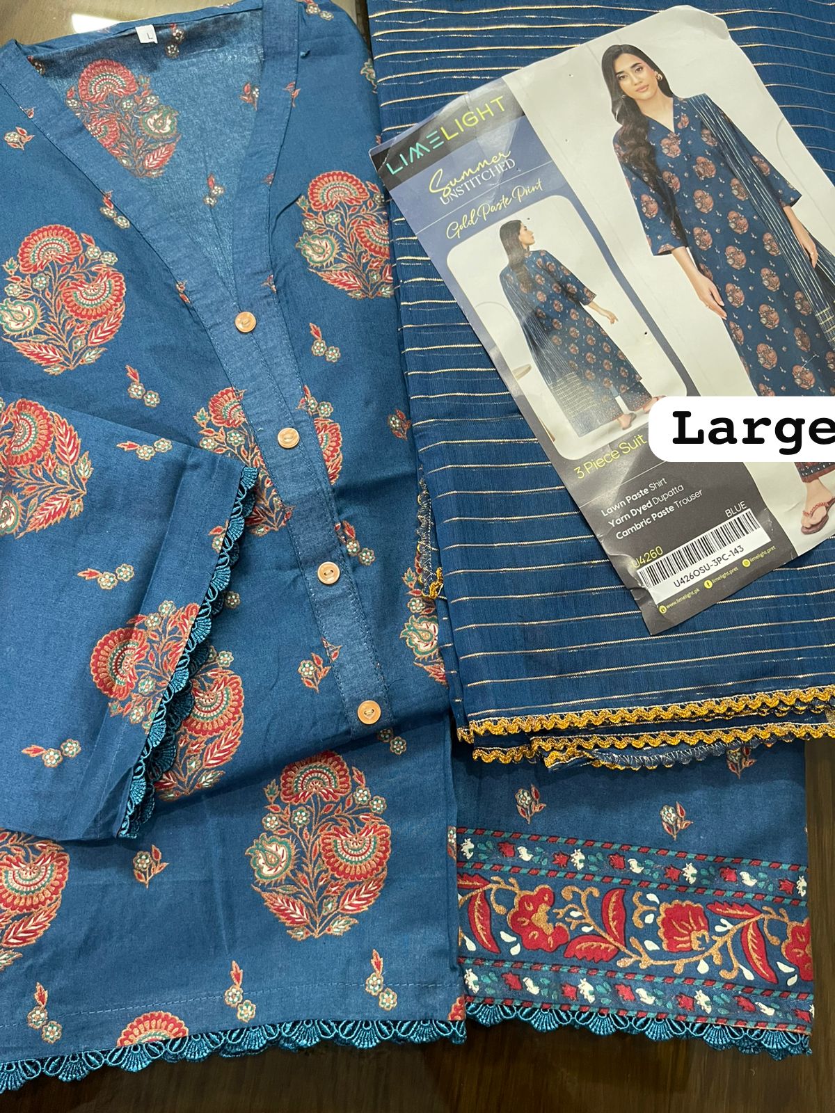 Original 3-Piece Set | Printed | Lawn Dupatta | KHAADI