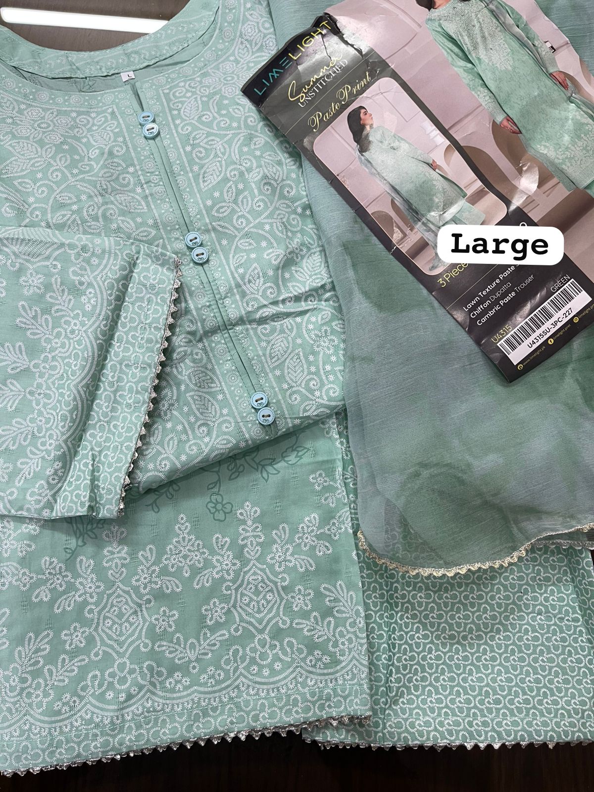 Original 3-Piece Set | Printed | Lawn Dupatta | KHAADI