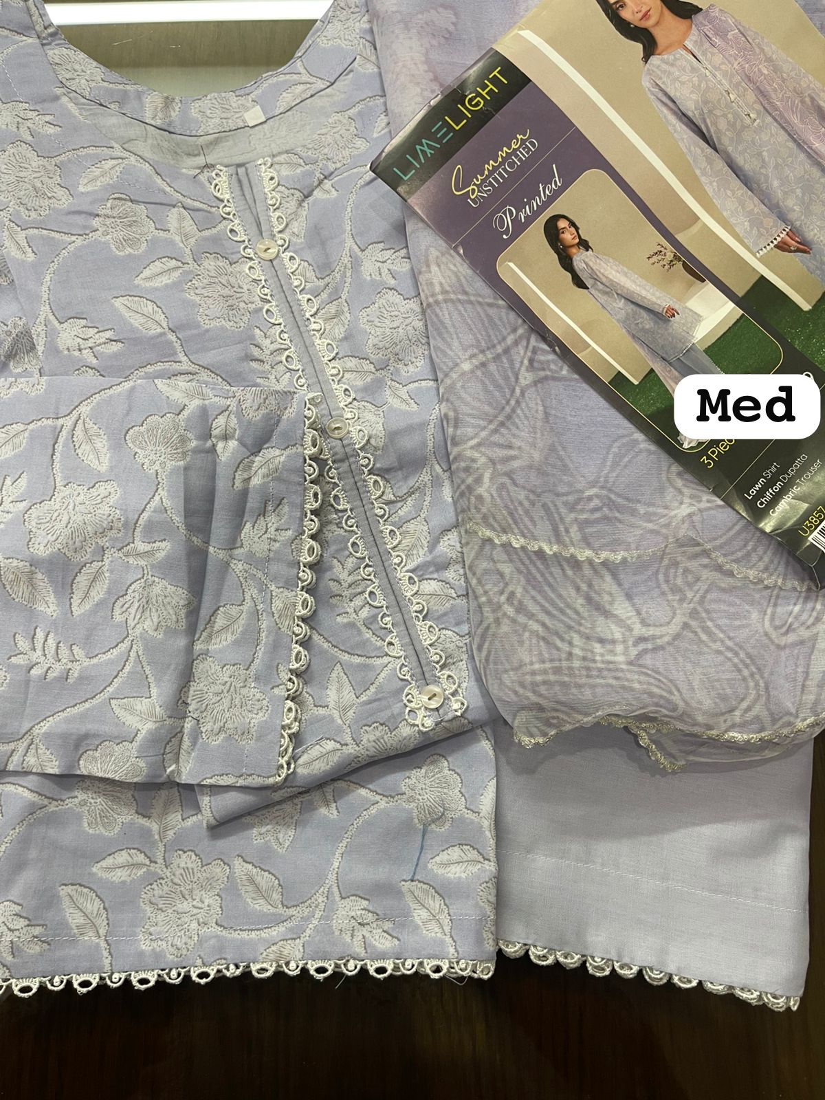 Original 3-Piece Set | Printed | Lawn Dupatta | KHAADI