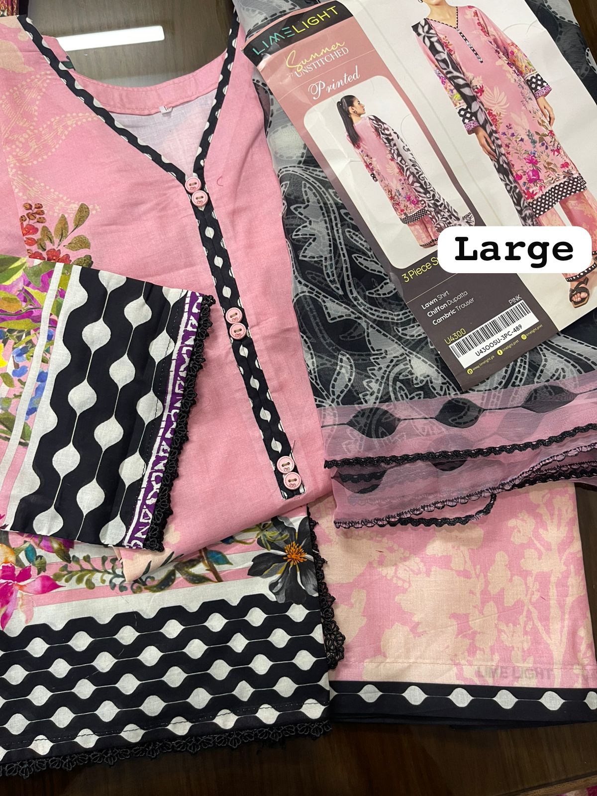 Original 3-Piece Set | Printed | Lawn Dupatta | KHAADI